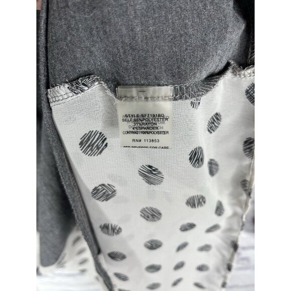 PIXLEY Women's Gray Polka Dot Detail Blouse Small - Picture 4 of 5